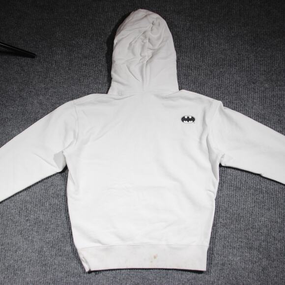 Baquiat x Warner Bros Batman x UT Uniqlo Hoodie Unisex XS White Rare Collectible - Picture 4 of 8